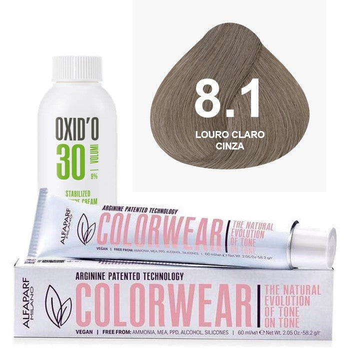 Kit Tonalizante Alfaparf Color Wear Marrons Frios + Ox de Sua Preferência