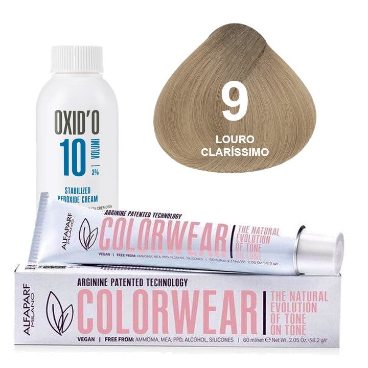 Kit Tonalizante Alfaparf Color Wear Naturais + Ox de Sua Preferência