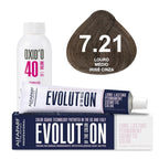 Kit Coloração Alfaparf Evolution Marrons Frios + Ox de Sua Preferência