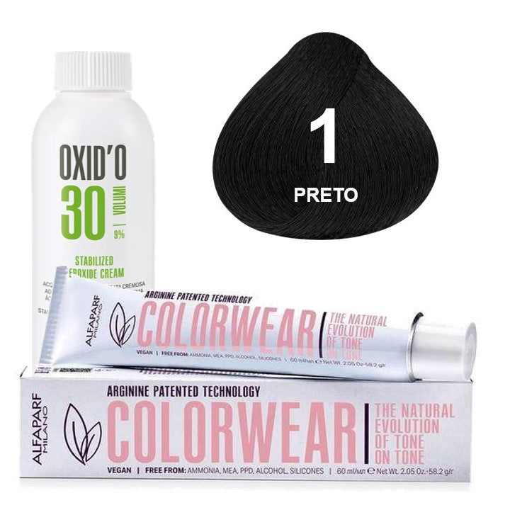 Kit Tonalizante Alfaparf Color Wear Naturais + Ox de Sua Preferência