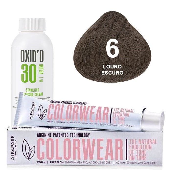 Kit Tonalizante Alfaparf Color Wear Naturais + Ox de Sua Preferência