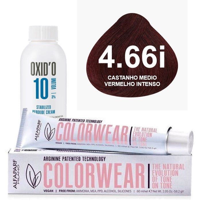 Kit Tonalizante Alfaparf Color Wear Vermelhos + Ox de Sua Preferência