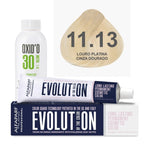 Kit Coloração Alfaparf Evolution Platinum + Ox de Sua Preferência