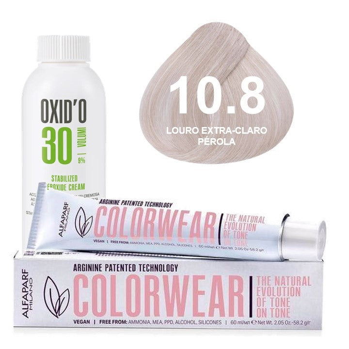Kit Tonalizante Alfaparf Color Wear Marrons Frios + Ox de Sua Preferência