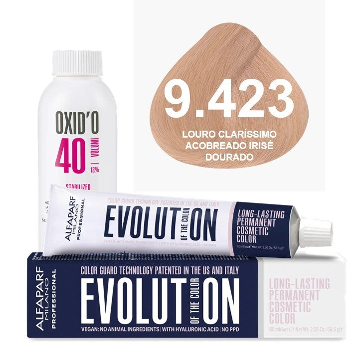 Kit Coloração Alfaparf Evolution Cobre + Ox de Sua Preferência