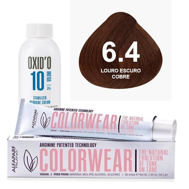 Kit Tonalizante Alfaparf Color Wear Cobre + Ox de Sua Preferência