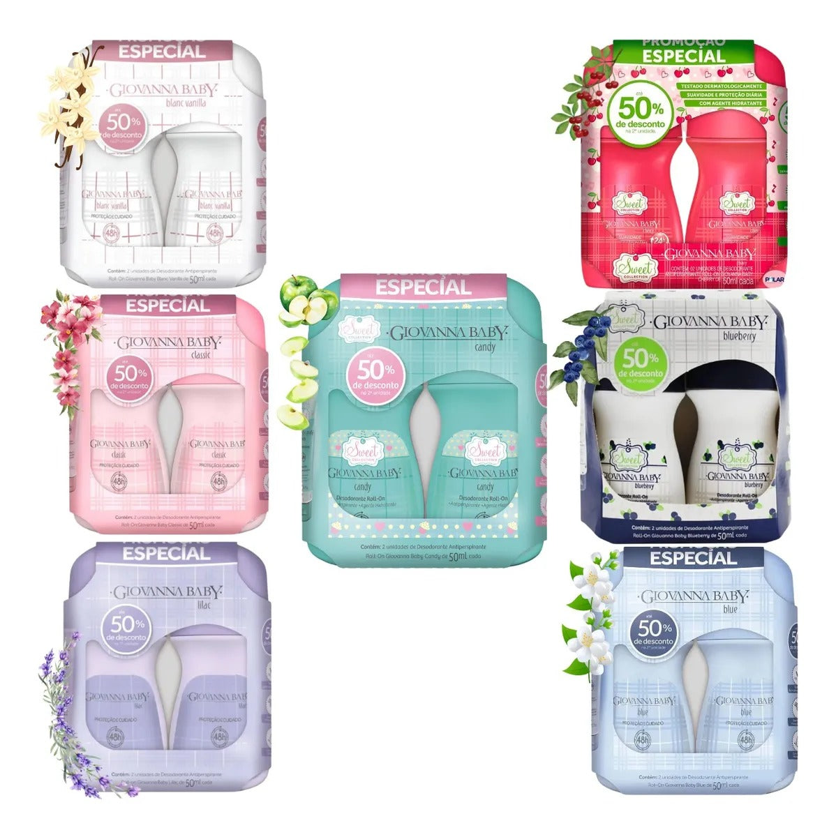 Kit 2 Desodorantes Roll-on Giovanna Baby 50ml. Escolha sua Fragrância. —  Giovanna Baby