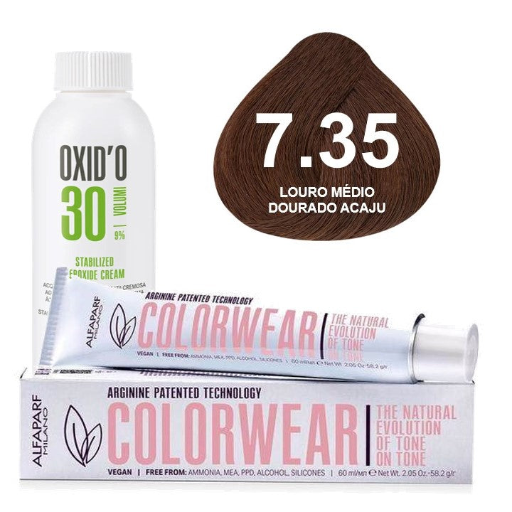Kit Tonalizante Alfaparf Color Wear Marrons Quentes + Ox de Sua Preferência