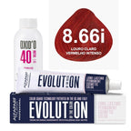 Kit Coloração Alfaparf Evolution Vermelhos + Ox de Sua Preferência