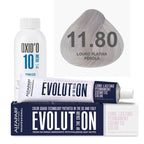 Kit Coloração Alfaparf Evolution Platinum + Ox de Sua Preferência