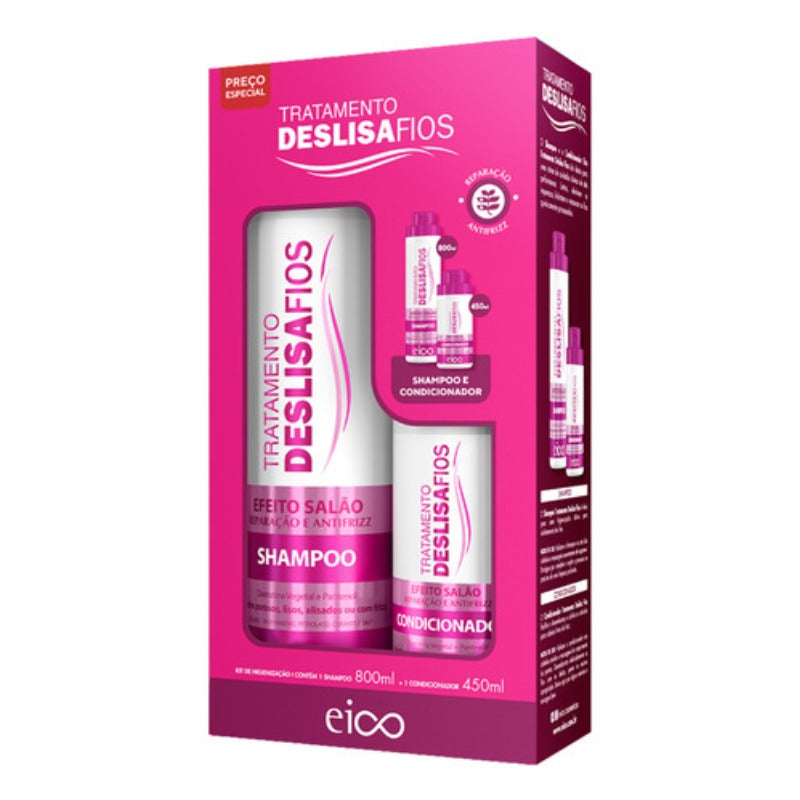 Kit Eico Shampoo 800ml + Condicionador 450ml. Escolha o seu.