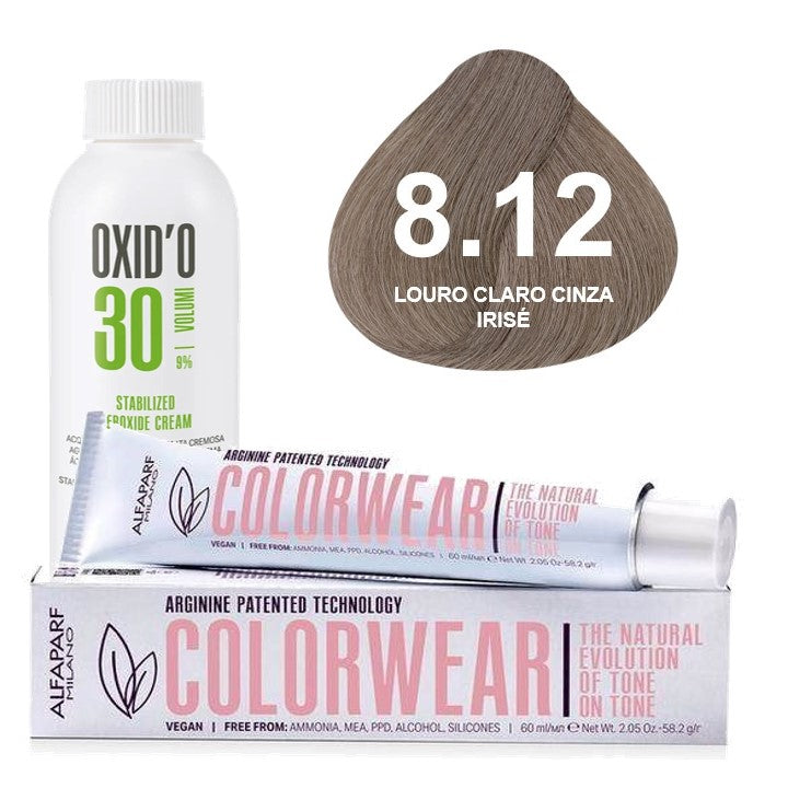Kit Tonalizante Alfaparf Color Wear Marrons Frios + Ox de Sua Preferência