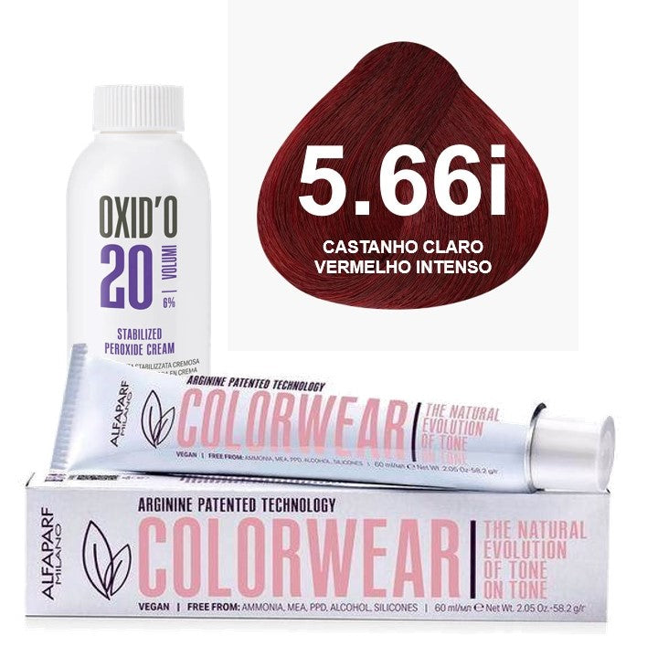 Kit Tonalizante Alfaparf Color Wear Vermelhos + Ox de Sua Preferência