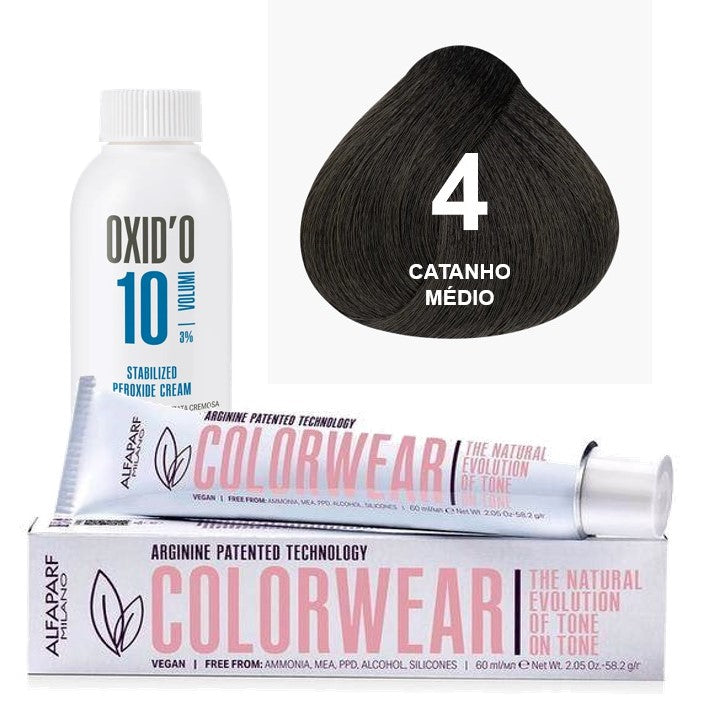 Kit Tonalizante Alfaparf Color Wear Naturais + Ox de Sua Preferência