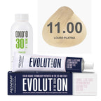 Kit Coloração Alfaparf Evolution Platinum + Ox de Sua Preferência