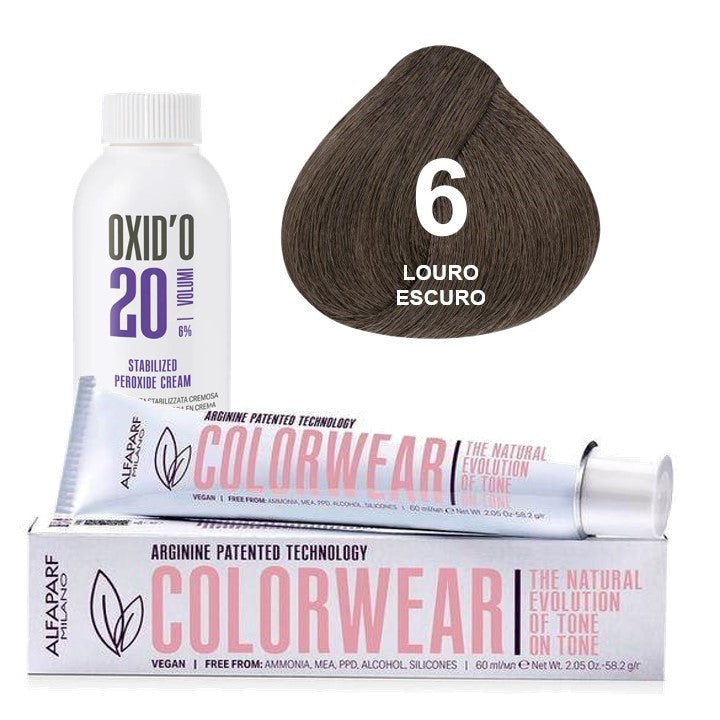 Kit Tonalizante Alfaparf Color Wear Naturais + Ox de Sua Preferência