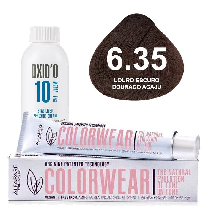 Kit Tonalizante Alfaparf Color Wear Marrons Quentes + Ox de Sua Preferência