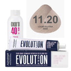 Kit Coloração Alfaparf Evolution Platinum + Ox de Sua Preferência