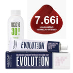 Kit Coloração Alfaparf Evolution Vermelhos + Ox de Sua Preferência