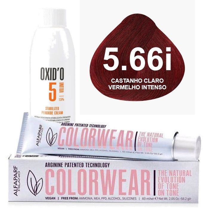 Kit Tonalizante Alfaparf Color Wear Vermelhos + Ox de Sua Preferência