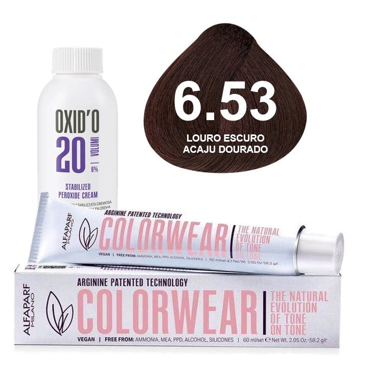 Kit Tonalizante Alfaparf Color Wear Marrons Quentes + Ox de Sua Preferência