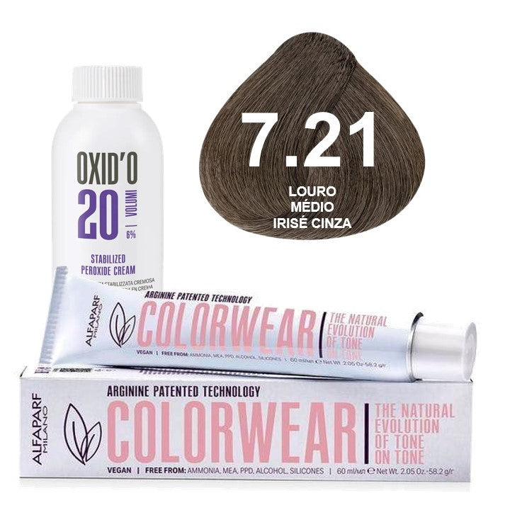 Kit Tonalizante Alfaparf Color Wear Marrons Frios + Ox de Sua Preferência