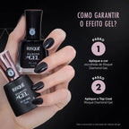 Esmalte Risqué Diamond Gel Top Coat Fixador 9,5ml —  Risque