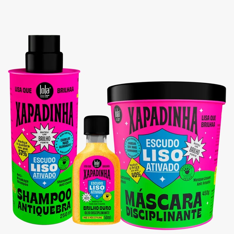 Kit Lola Cosméticos Xapadinha– Bálsamo + Shampoo + Máscara —  Lola Cosméticos