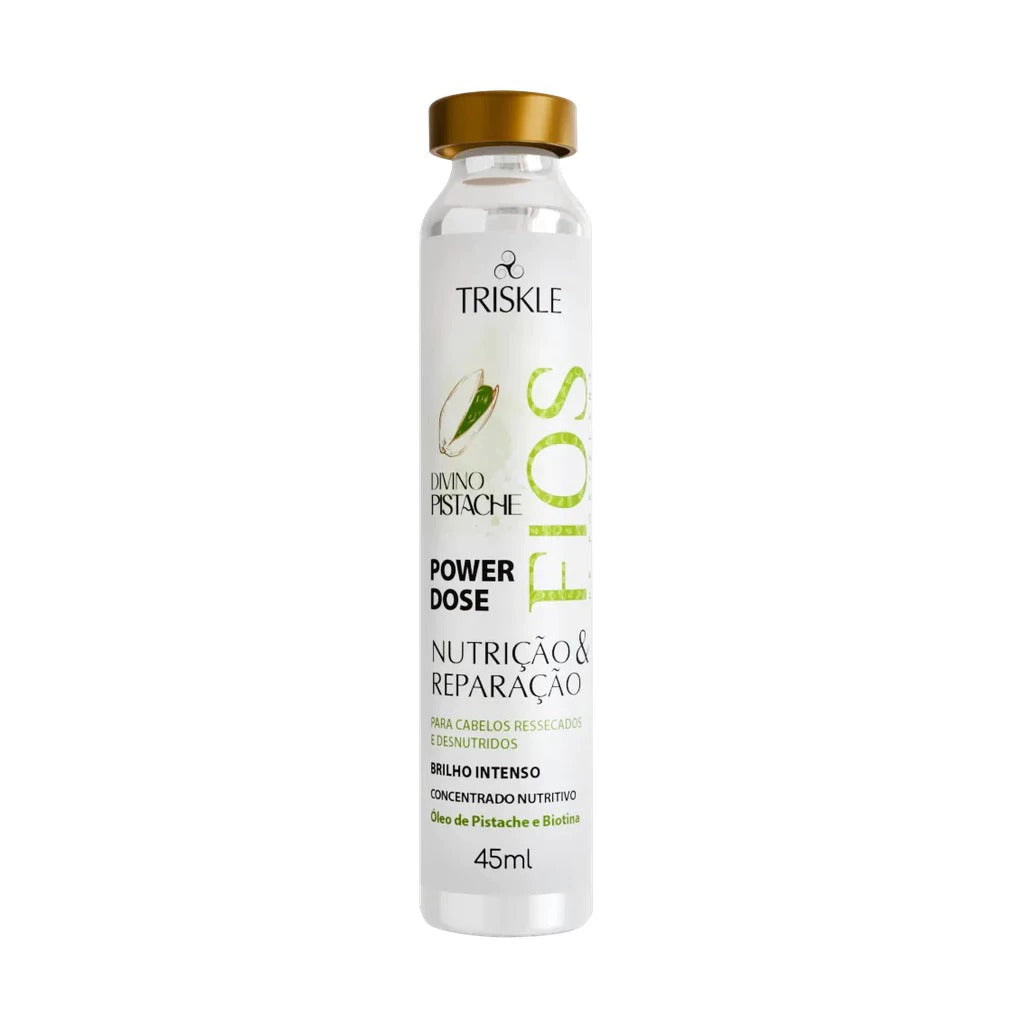 Power Dose Divino Pistache - Fios de Porcelana 45ml — Máscara e Tratamento Capilar Triskle