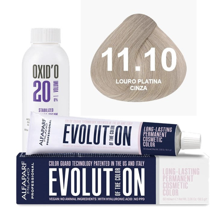 Kit Coloração Evolution Ox 20 Vol - Cor 11.10