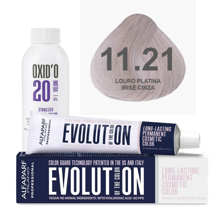 Kit Coloração Evolution Ox 20 Vol - Cor 11.21