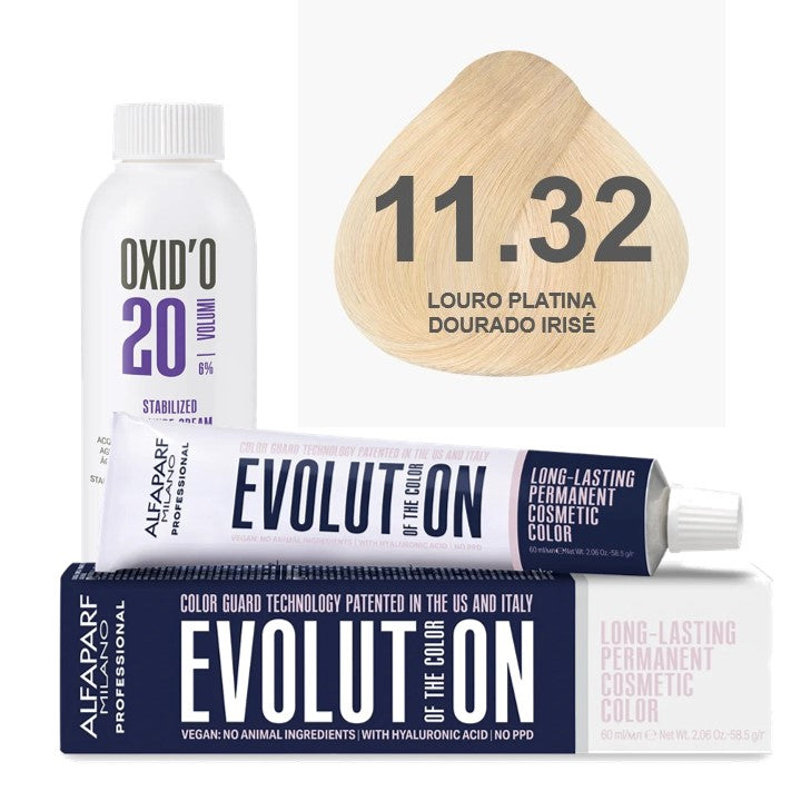 Kit Coloração Evolution Ox 20 Vol - Cor 11.32
