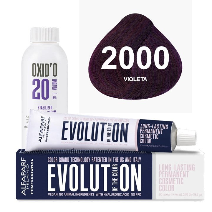 Kit Coloração Evolution Ox 20 Vol - Cor 2000