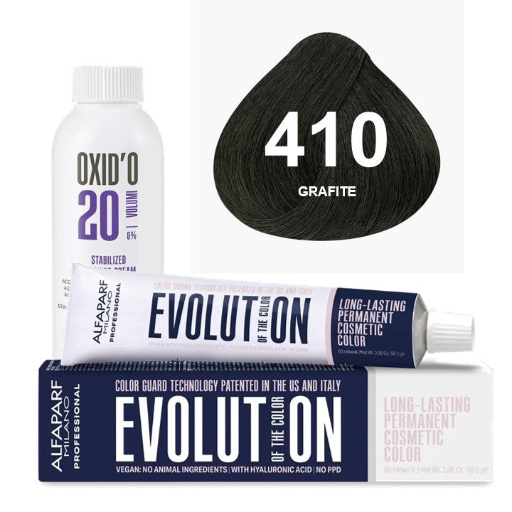 Kit Coloração Evolution Ox 20 Vol - Cor 410