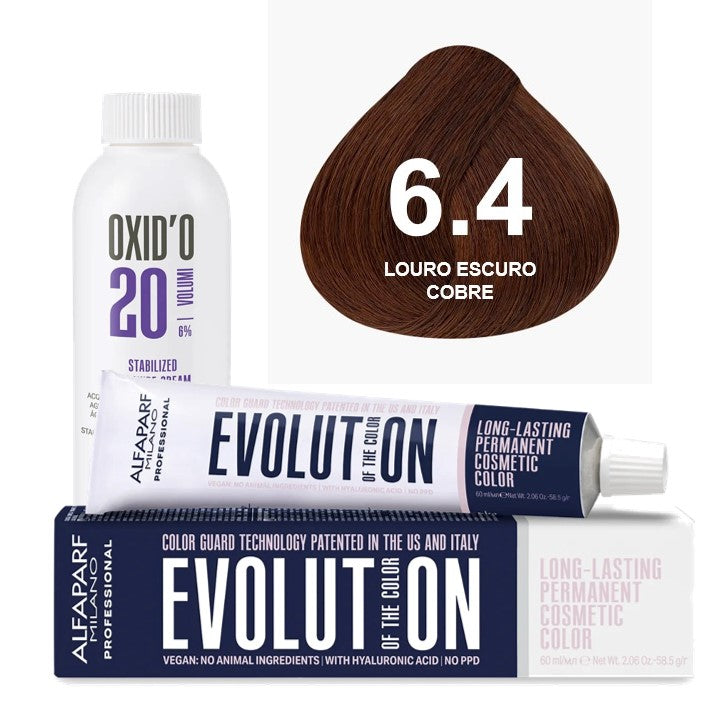 Kit Coloração Evolution Ox 20 Vol - Cor 6.4