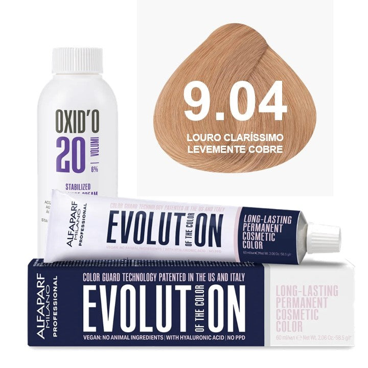 Kit Coloração Evolution Ox 20 Vol - Cor 9.04